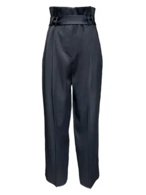 Max Mara Women's Black Addotto Straight Pants Size 10 NWT
