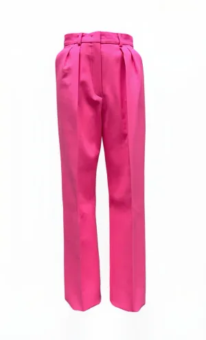 Max Mara Women's Fuchsia Tibet Straight High Rise Pants NWT