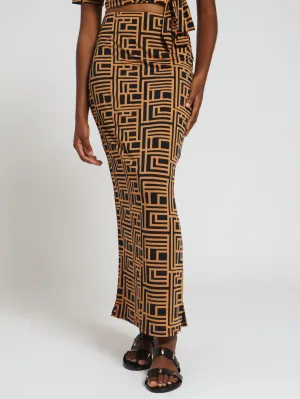 Maxi Slinky Skirt - Multi