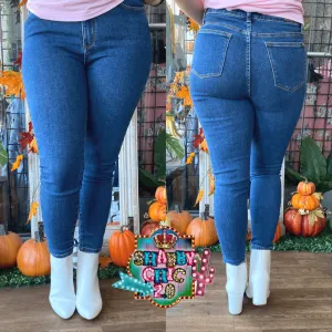 Medium Skinny Fit Judy Blue Jeans - NON DISTRESSED