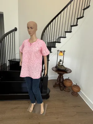 Megha Pink Chikankari kurta