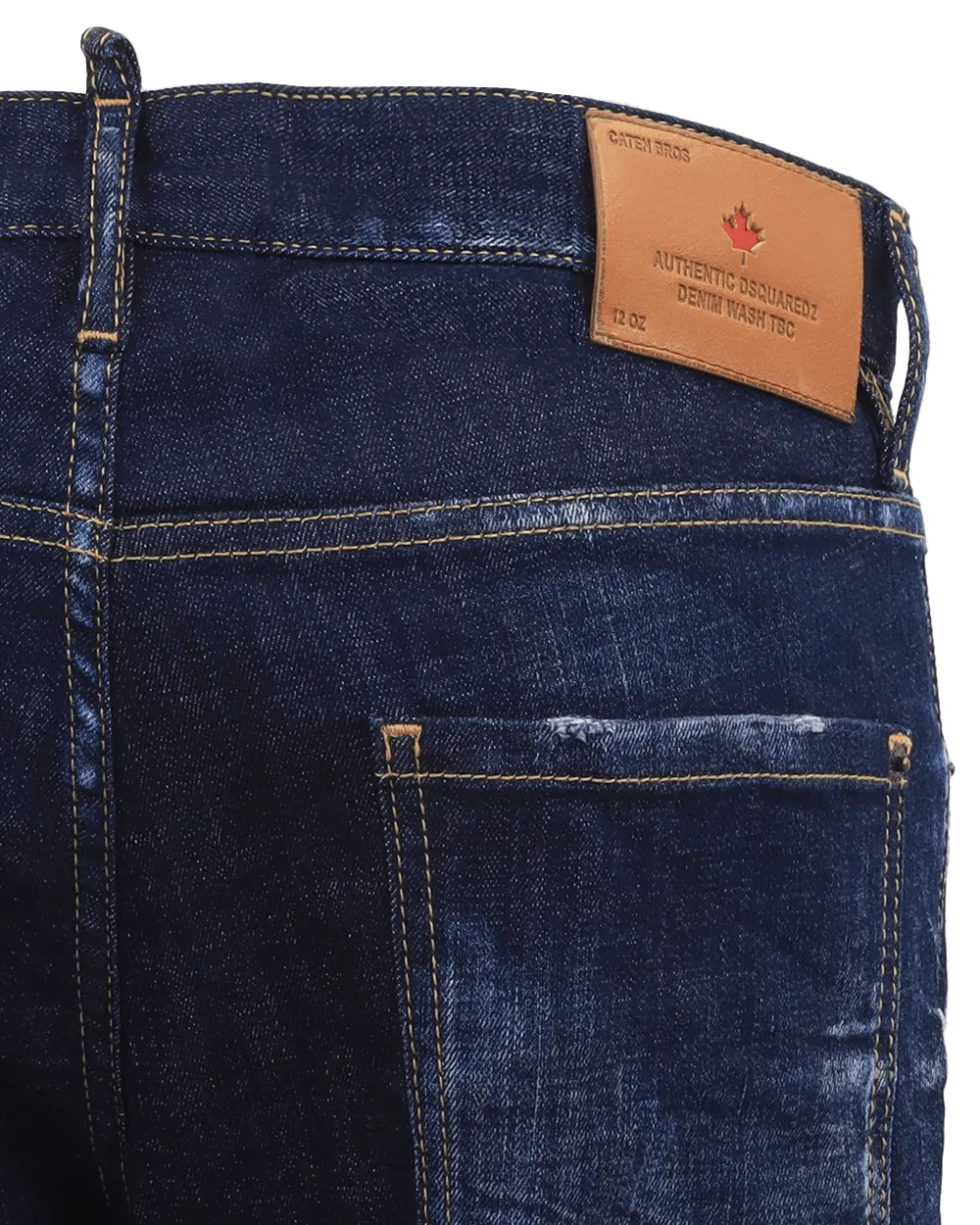 Men Dark Clean Wash Skater Blue