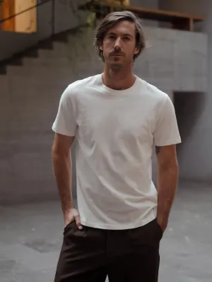 MEN RIGHT FIT TEE - CREAMY