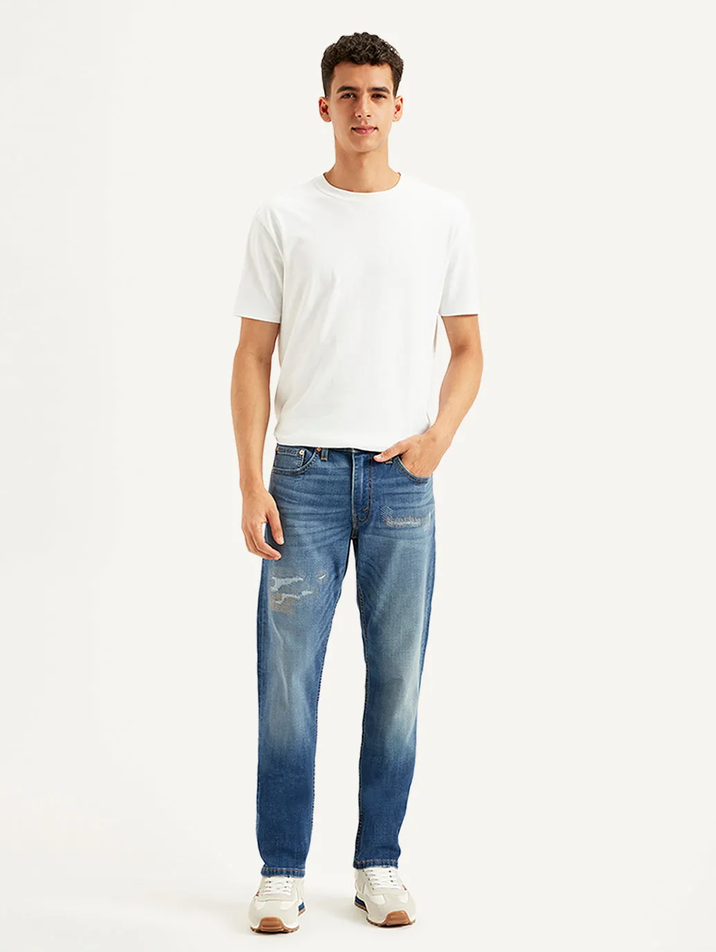 Men's 511 Blue Slim Fit Mid Rise Jeans