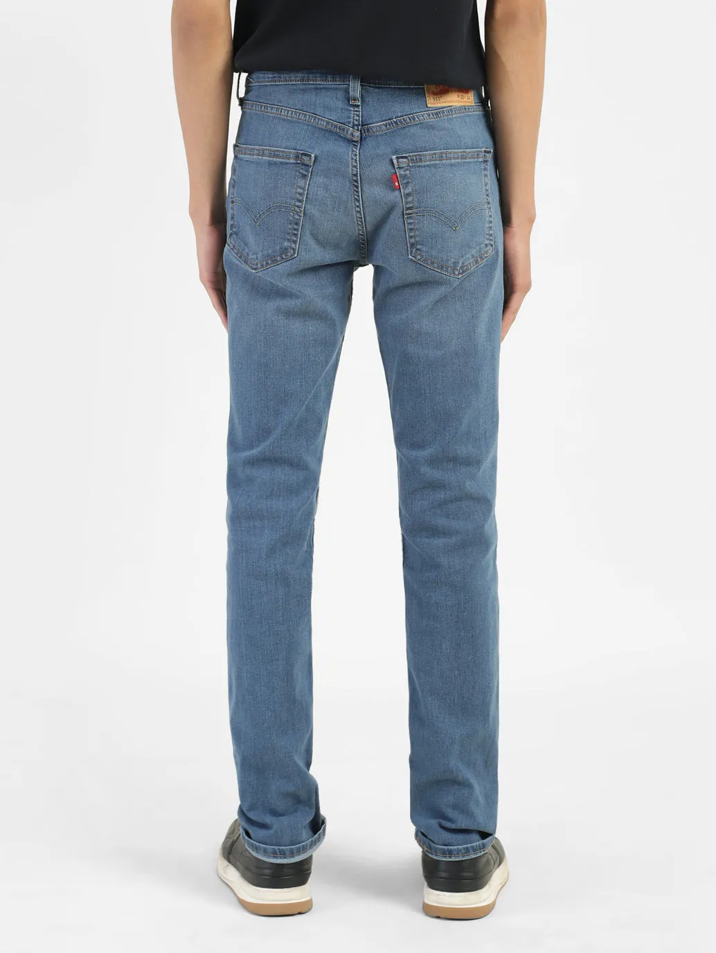Men's 511 Blue Slim Fit Mid Rise Jeans