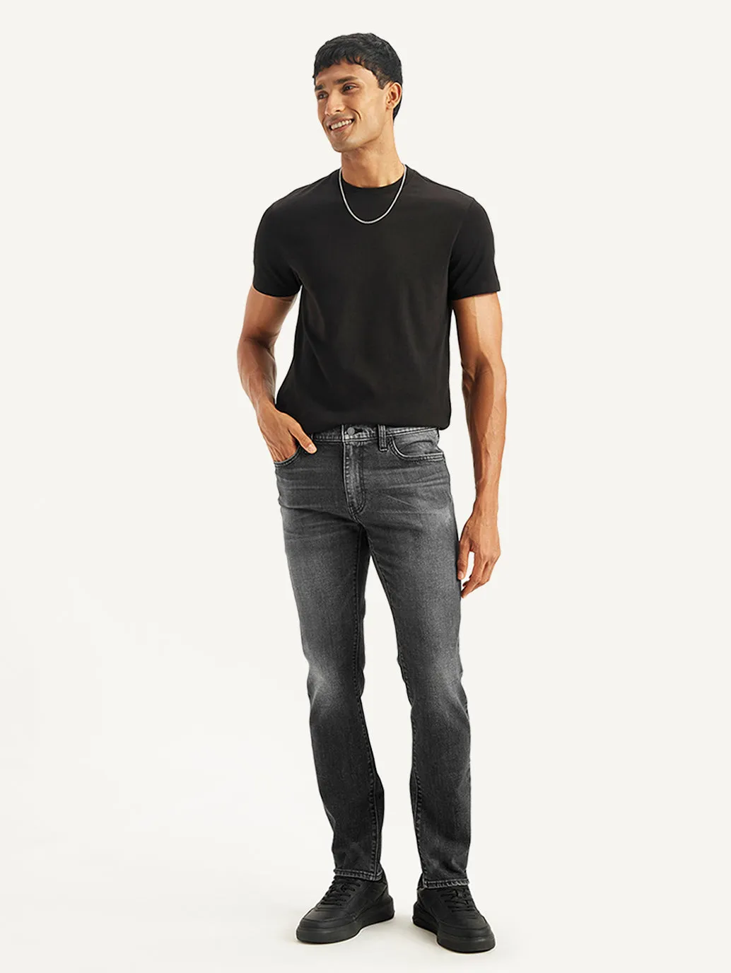 Men's 511 Grey Slim Fit Mid Rise Jeans