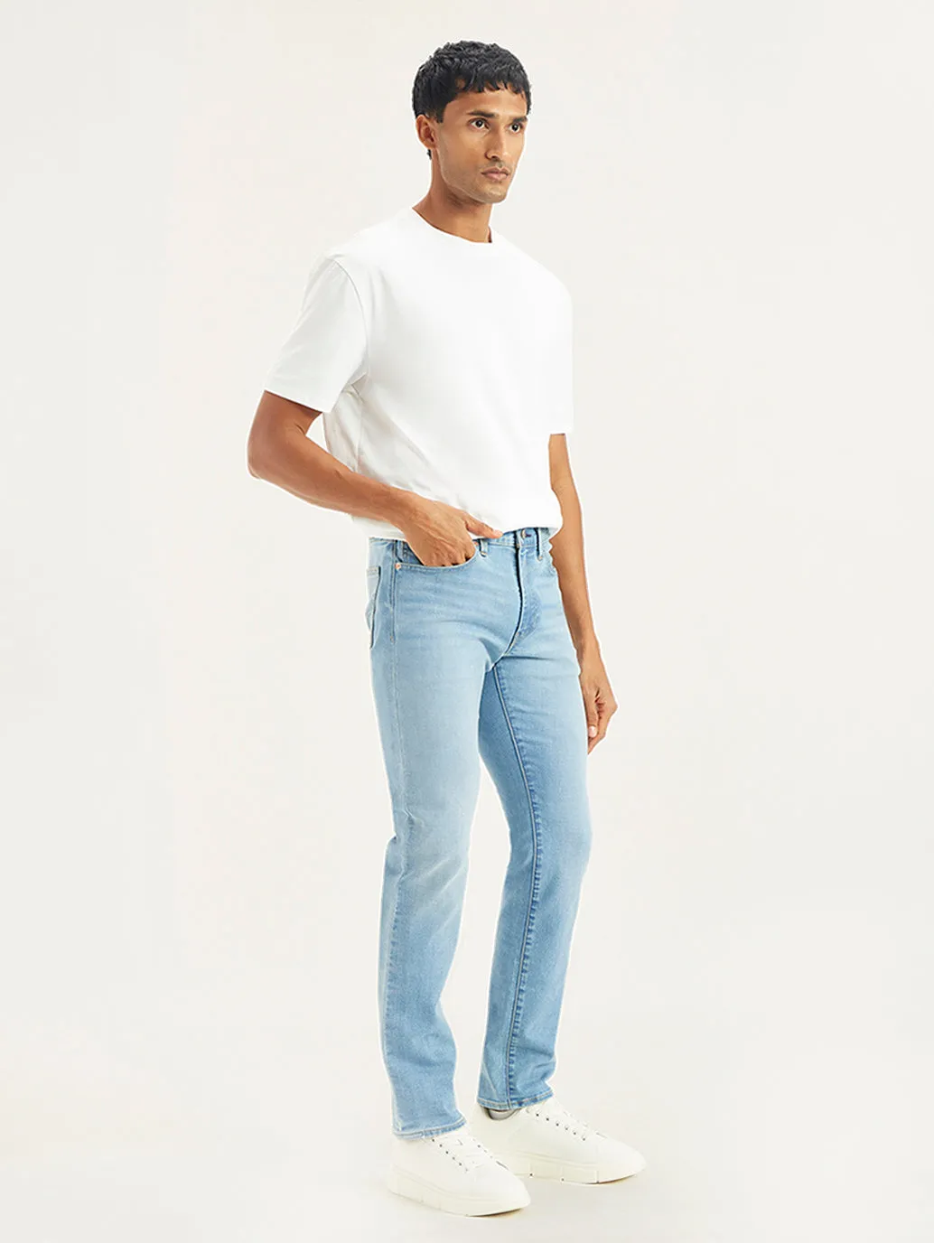 Men's 511 Light Blue Slim Fit Mid Rise Jeans