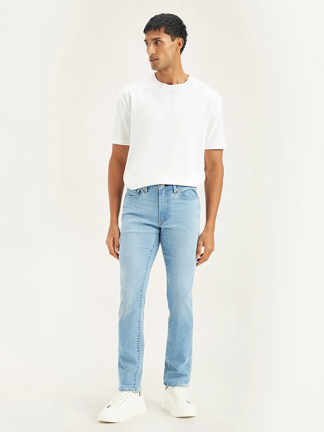 Men's 511 Light Blue Slim Fit Mid Rise Jeans