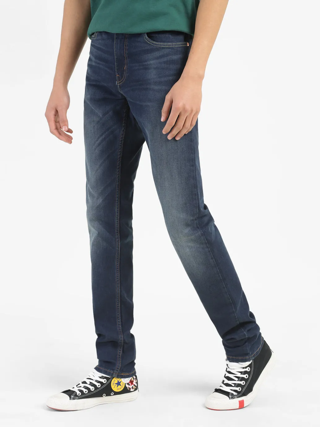 Men's 512 Blue Tapered Fit Mid Rise Jeans