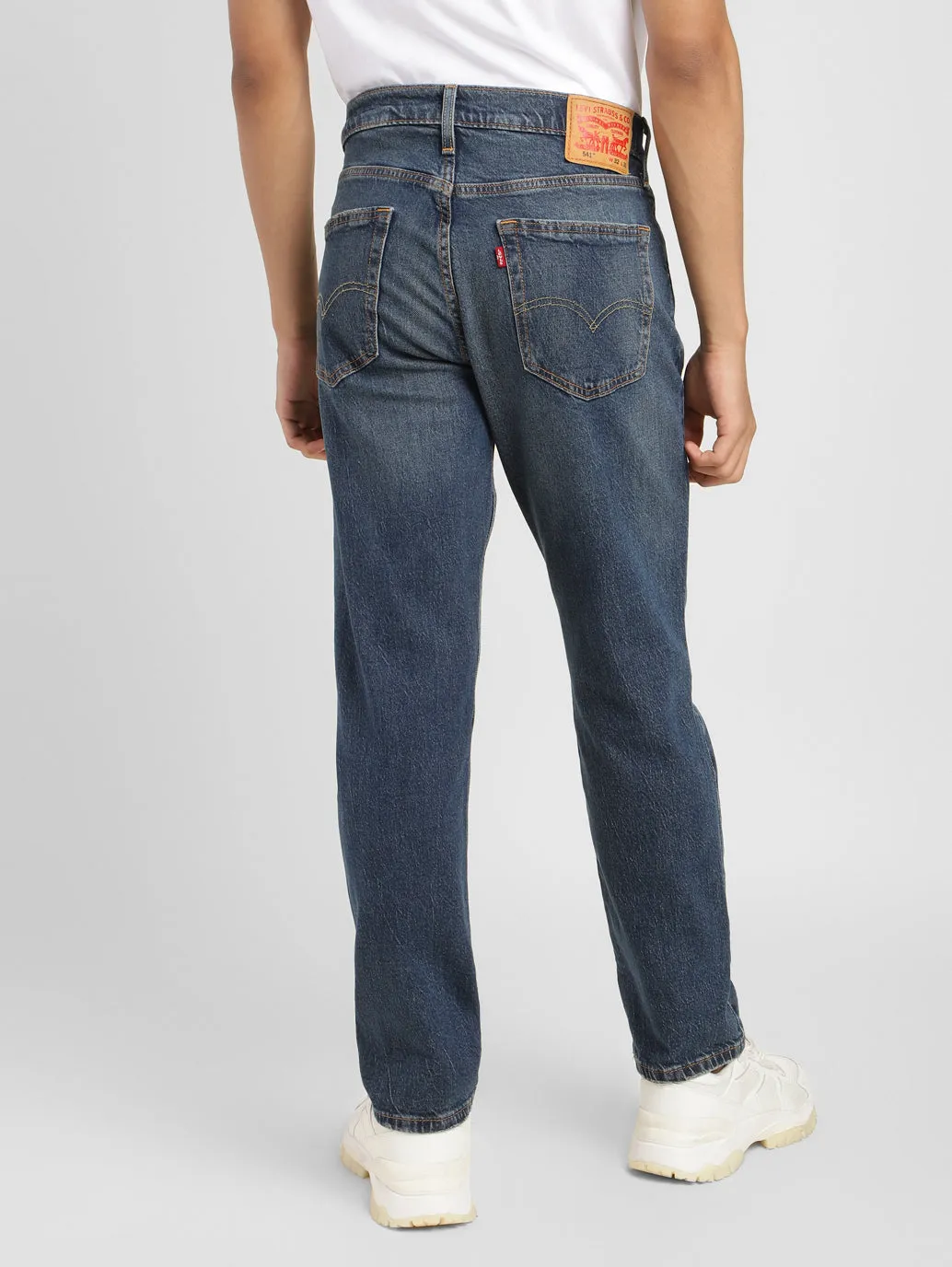 Men's 541 Blue Tapered Fit Mid Rise Jeans