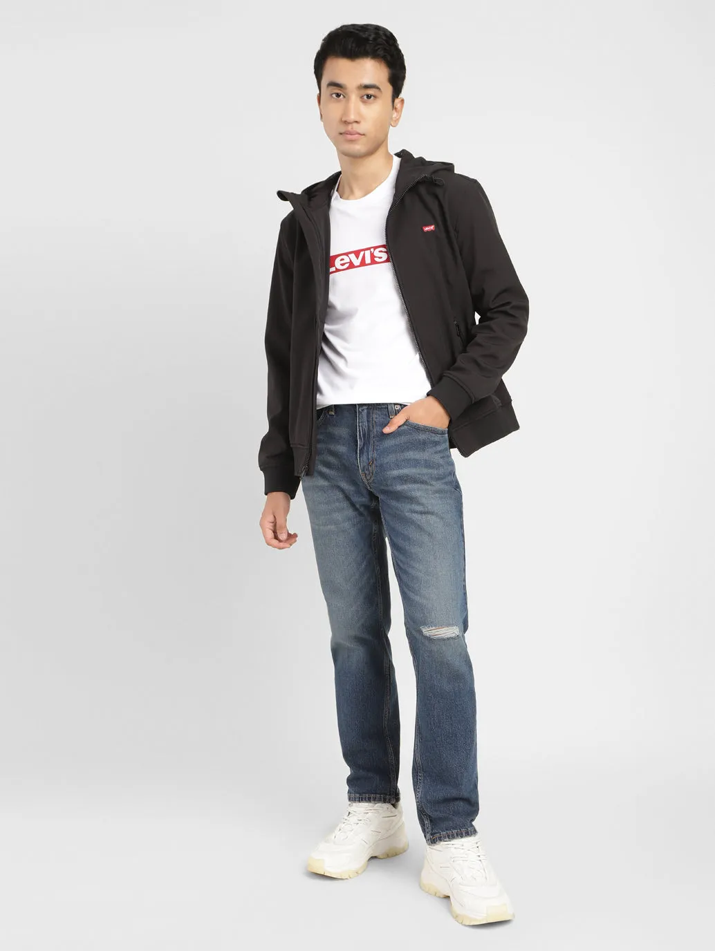 Men's 541 Blue Tapered Fit Mid Rise Jeans