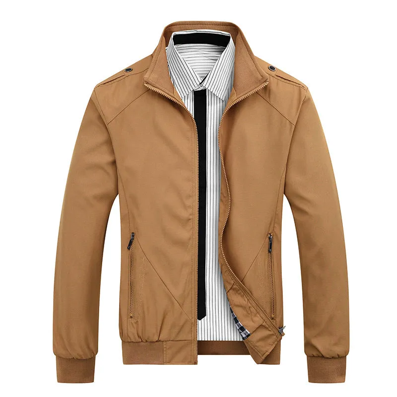Men's New Slim Solid Color Casual Jackets