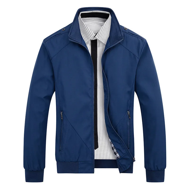 Men's New Slim Solid Color Casual Jackets
