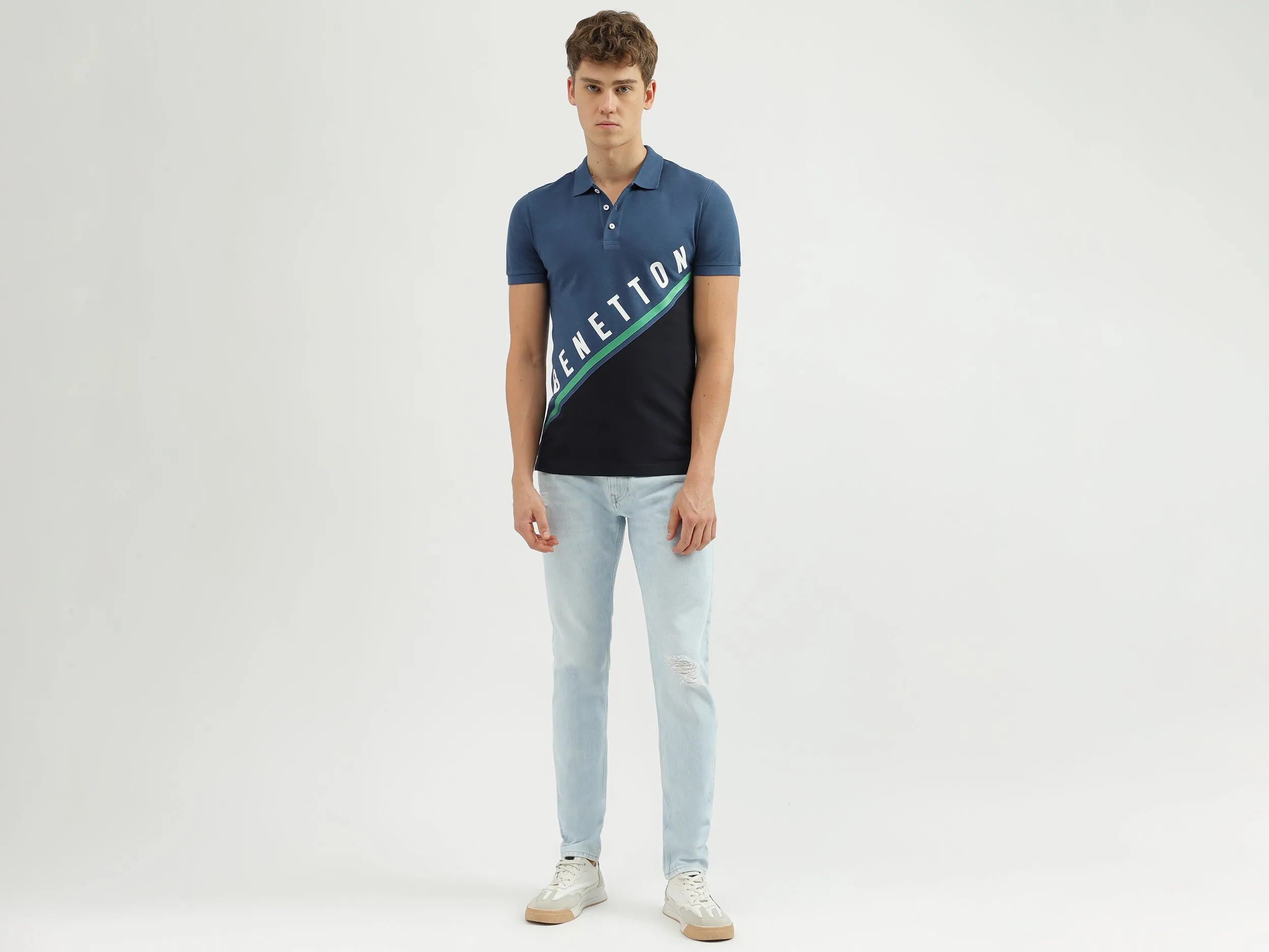 Men's Solid Slim Tapered Fit Jeans