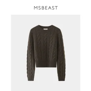 Merino Wool Cable Knit Sweater