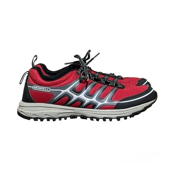 Merrell Versatile Performance Runner Black/Pompeian Red Men’s shoe Size 8.