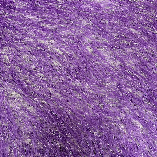 Metallic Faux Fur Tinsel Ostrich Feather Fabric