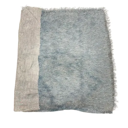 Metallic Faux Fur Tinsel Ostrich Feather Fabric