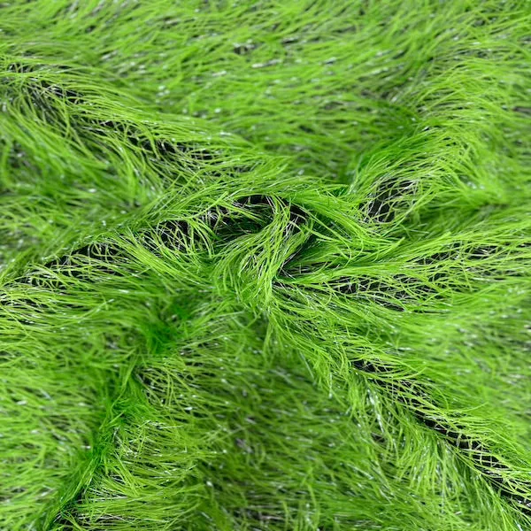 Metallic Faux Fur Tinsel Ostrich Feather Fabric