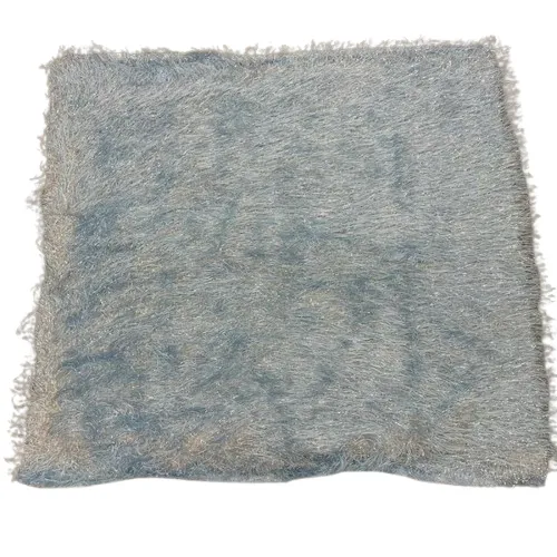 Metallic Faux Fur Tinsel Ostrich Feather Fabric