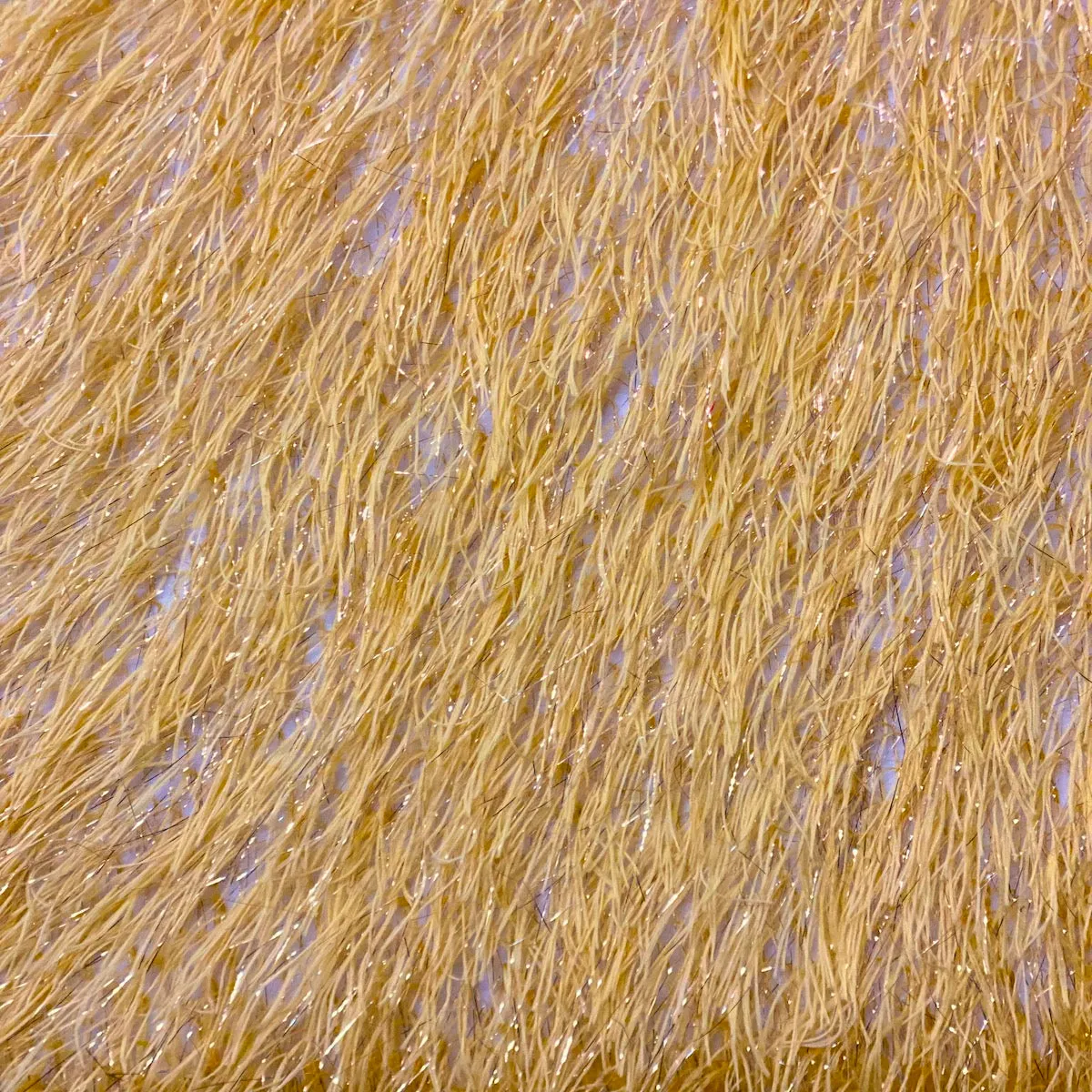 Metallic Faux Fur Tinsel Ostrich Feather Fabric