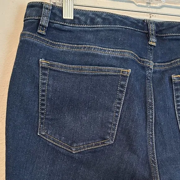 Micheal Kors Women's Skinny Capri Cropped Dark Wash Denim Jeans Size 10