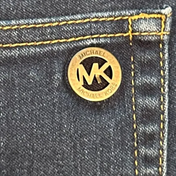 Micheal Kors Women's Skinny Capri Cropped Dark Wash Denim Jeans Size 10