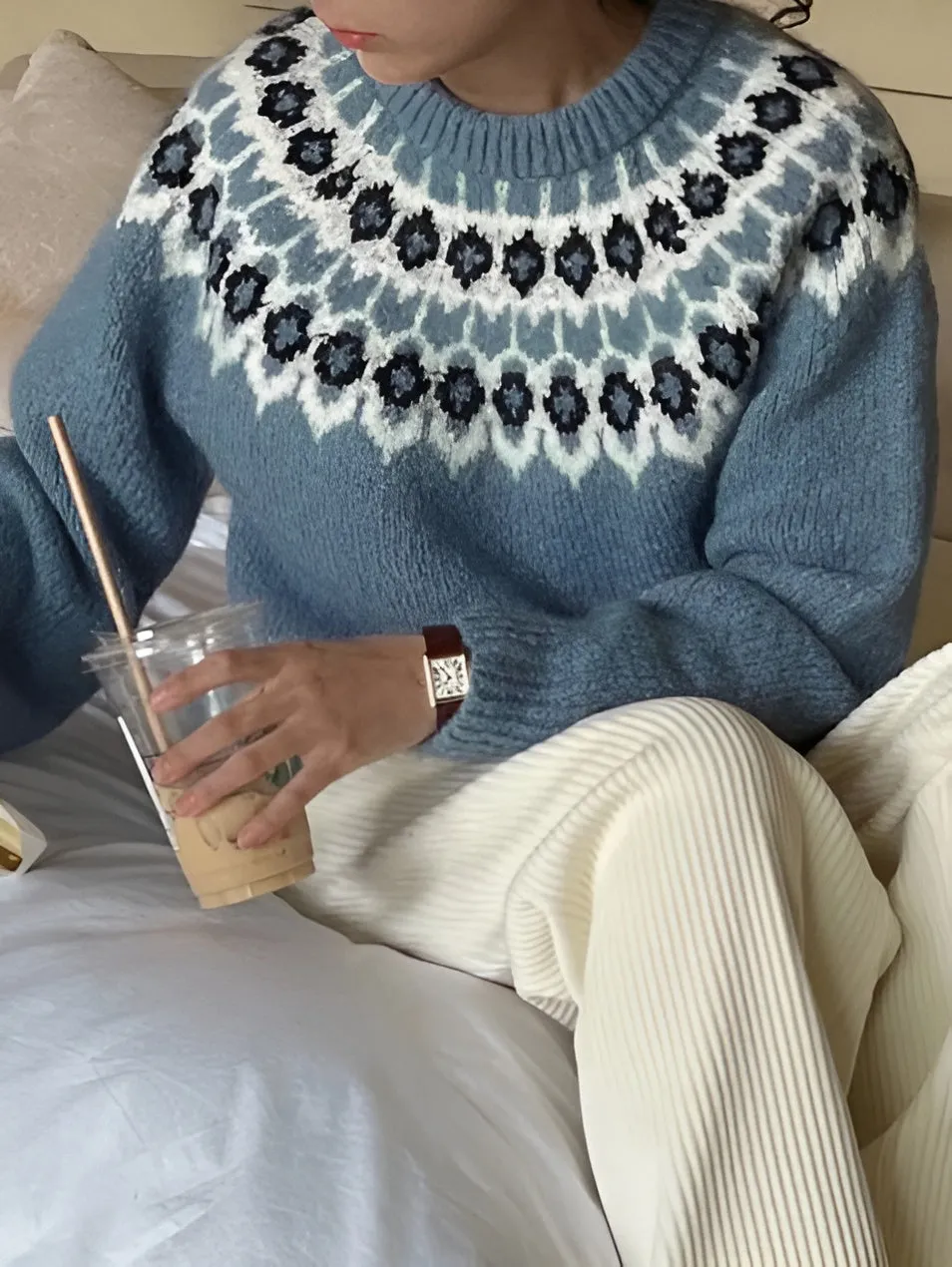 Milena | Jacquard Sweater