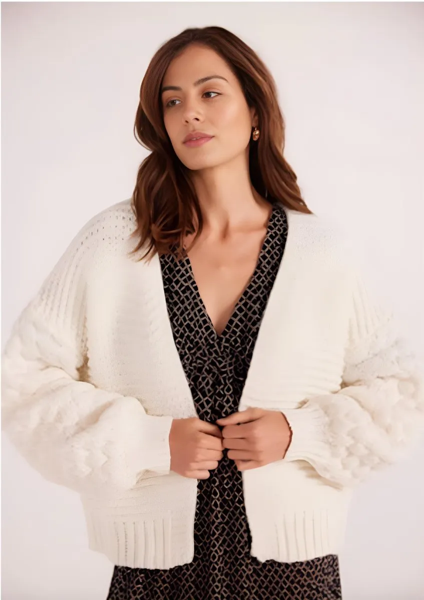 MINKPINK - Abby Textured Knit Cardigan (Final Sale)