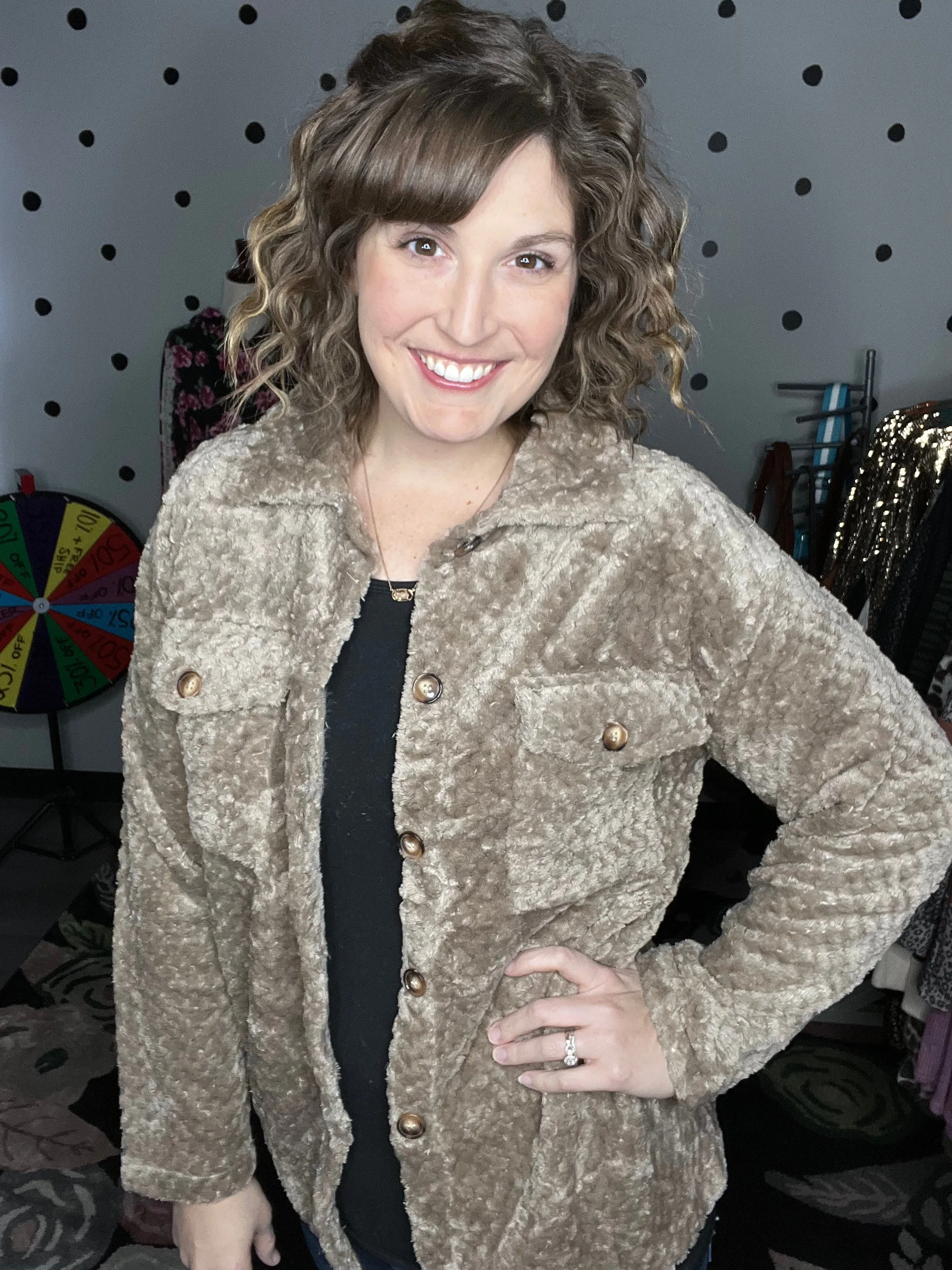 Mitsy | Solid Textured Shacket