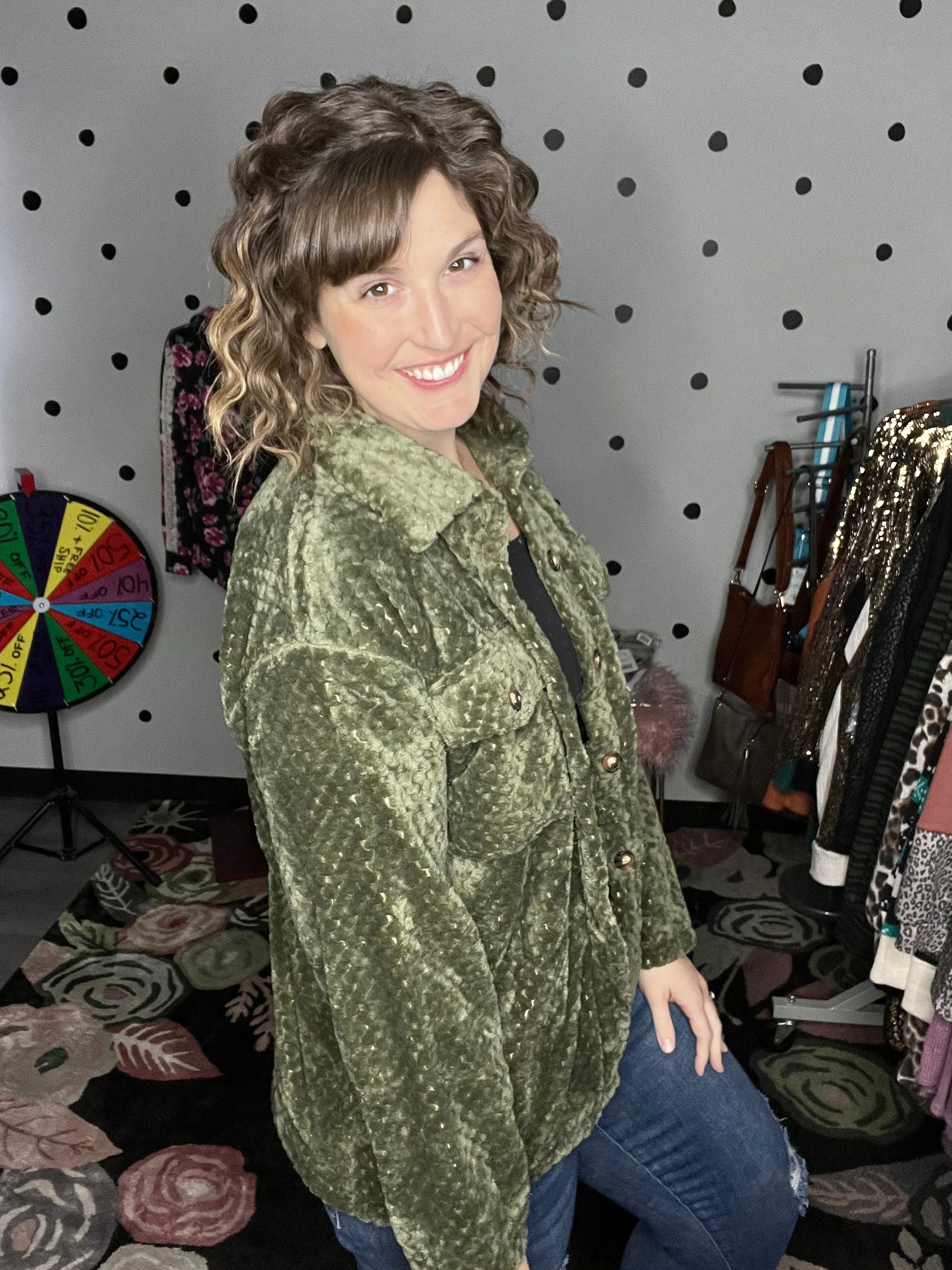 Mitsy | Solid Textured Shacket