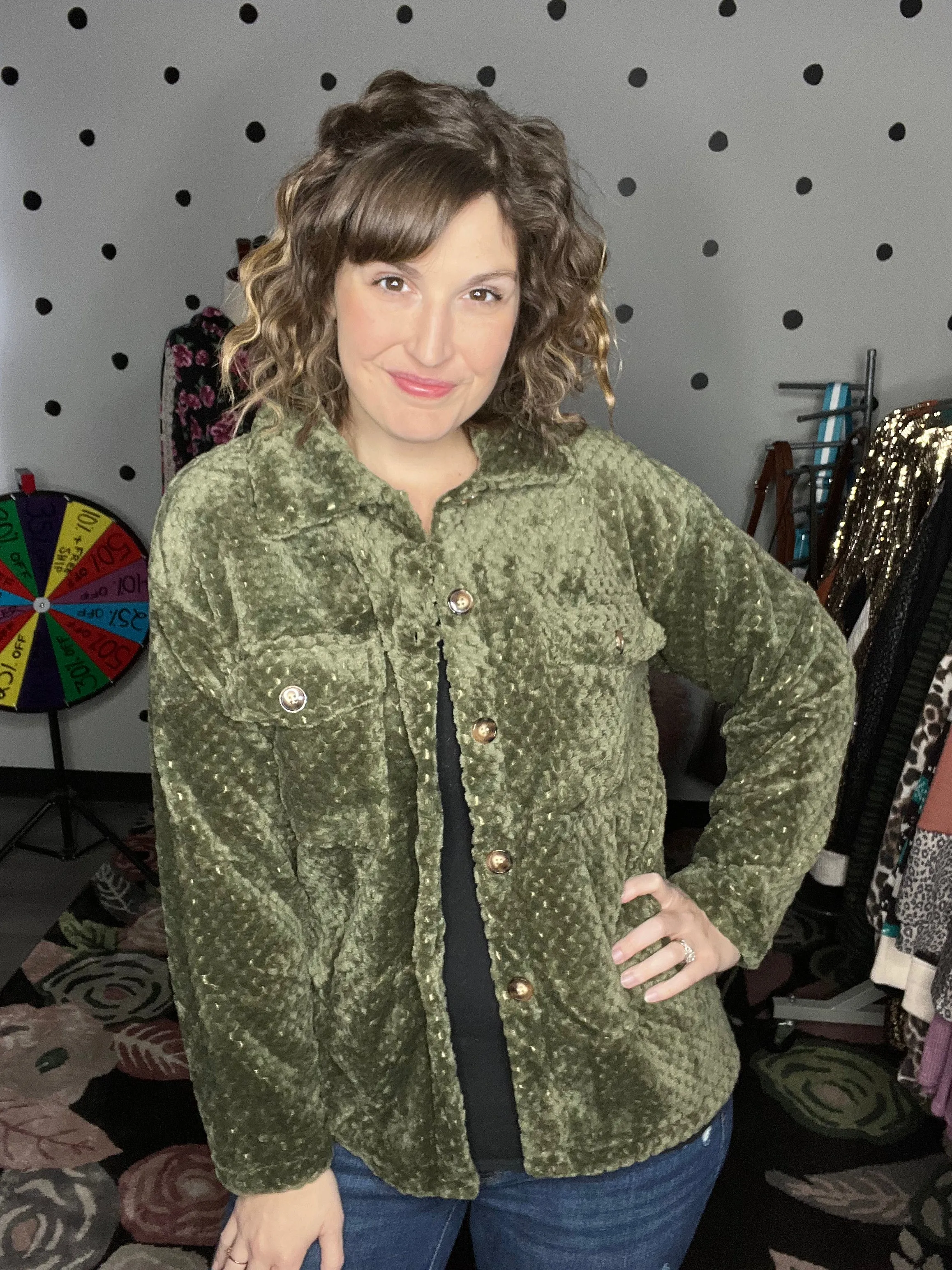 Mitsy | Solid Textured Shacket
