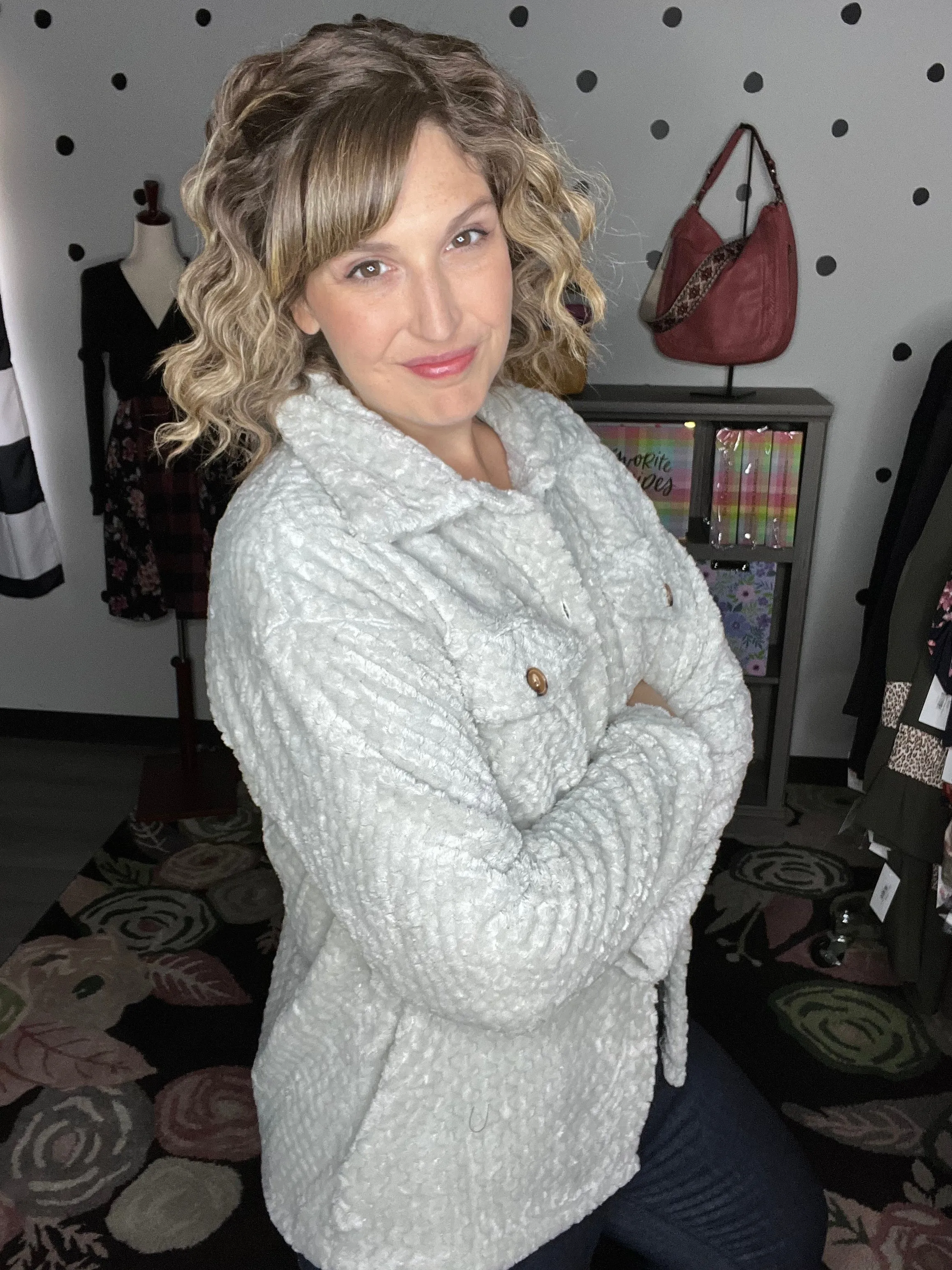 Mitsy | Solid Textured Shacket