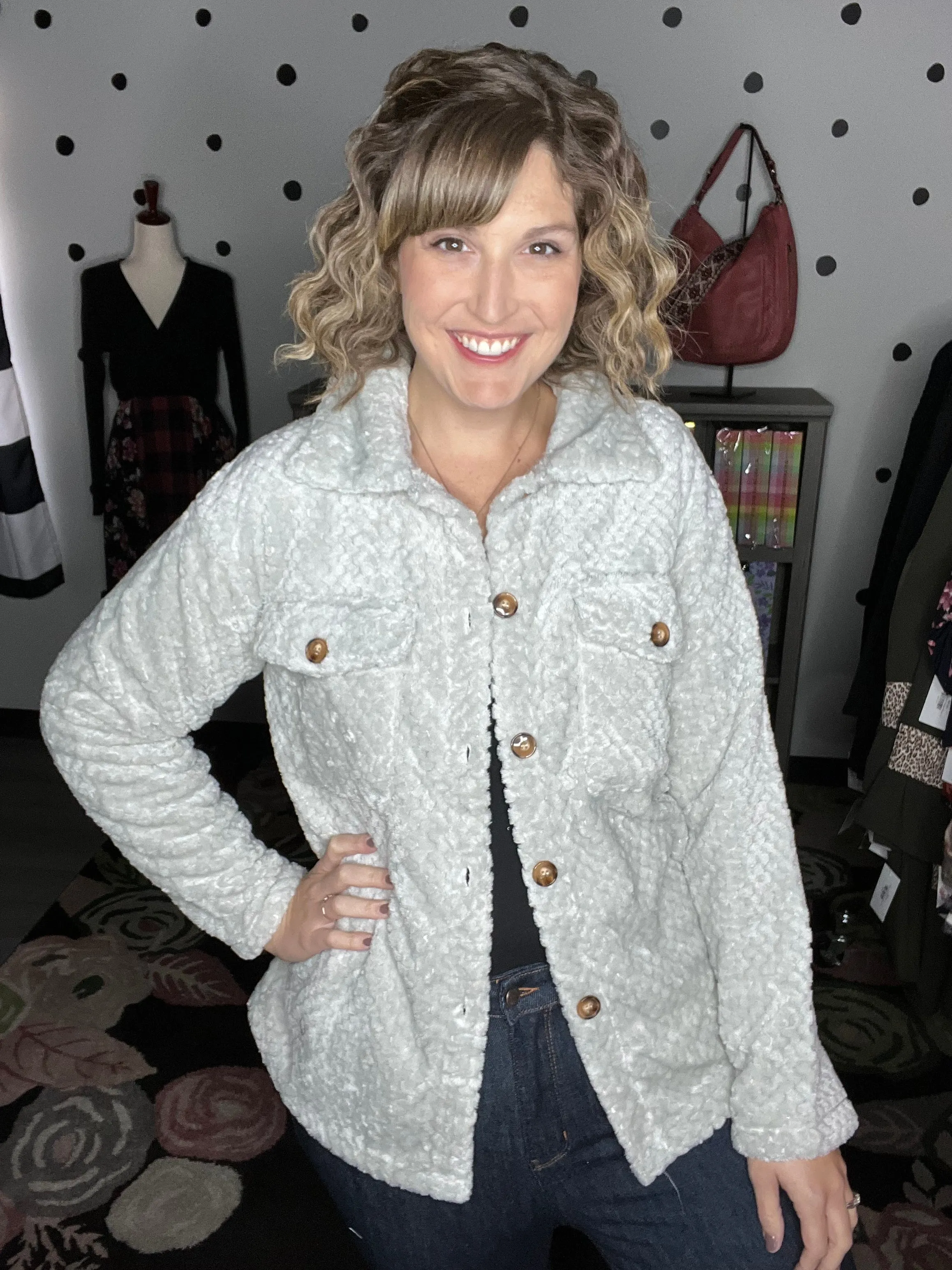 Mitsy | Solid Textured Shacket