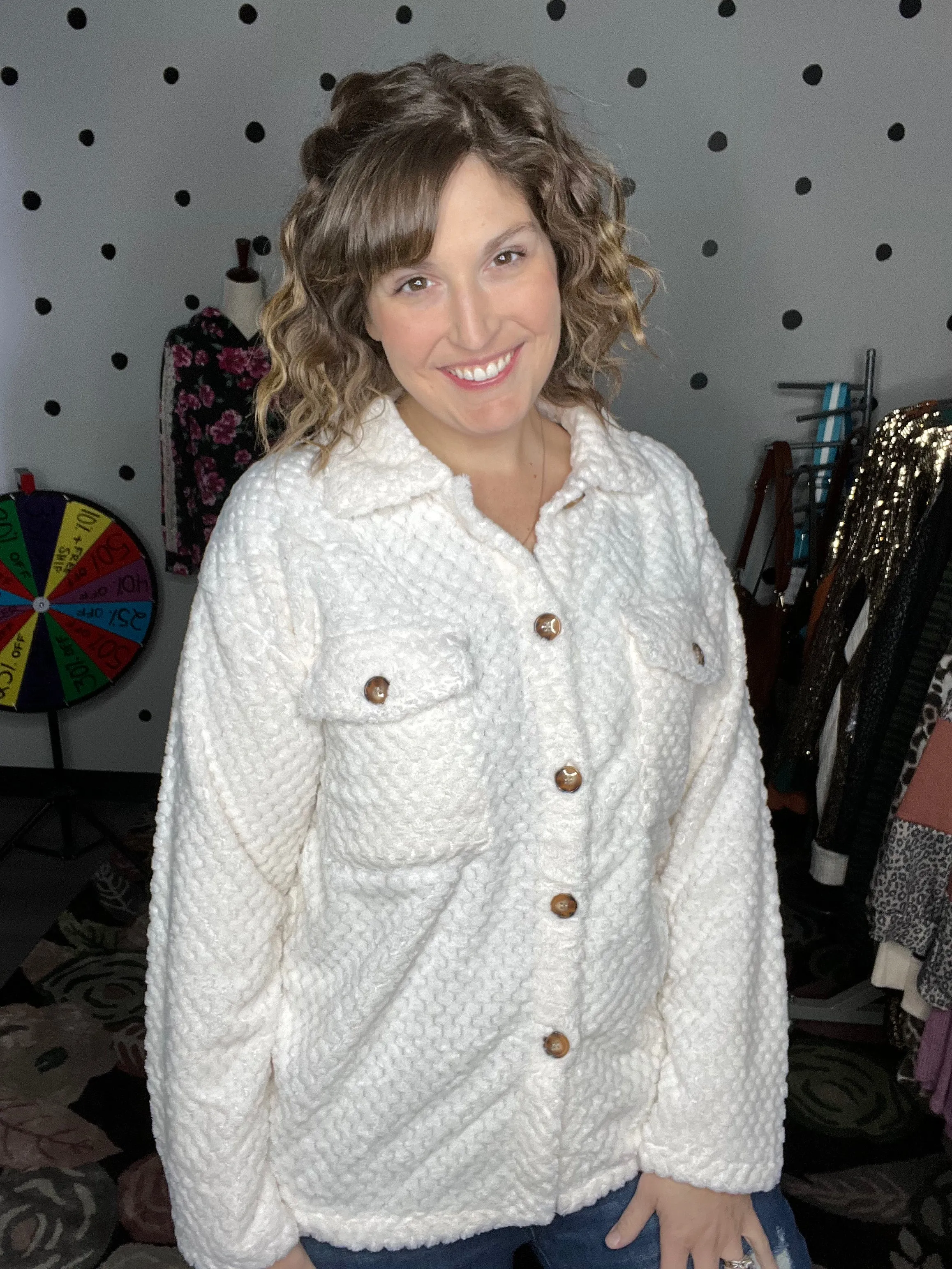 Mitsy | Solid Textured Shacket