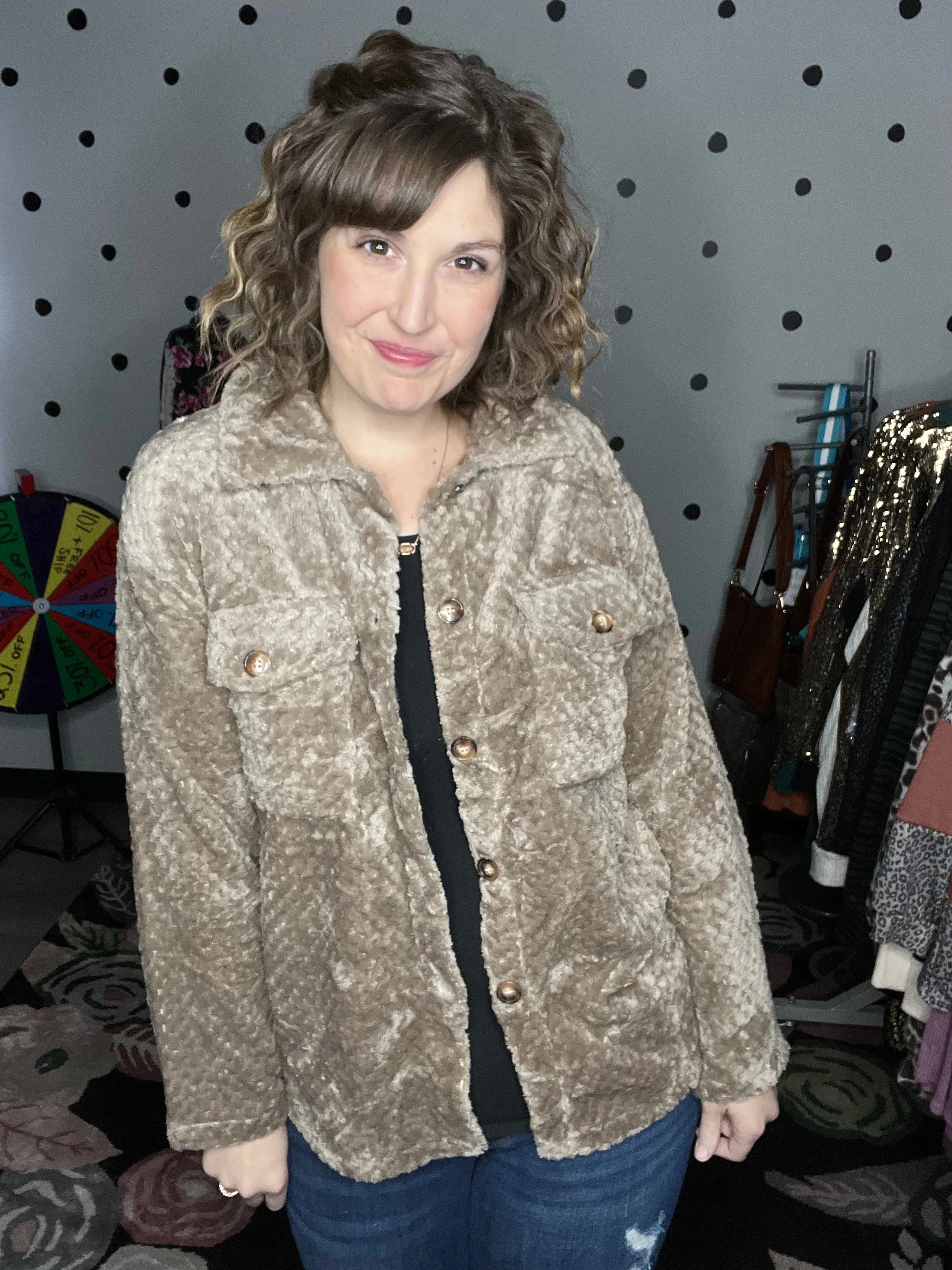 Mitsy | Solid Textured Shacket