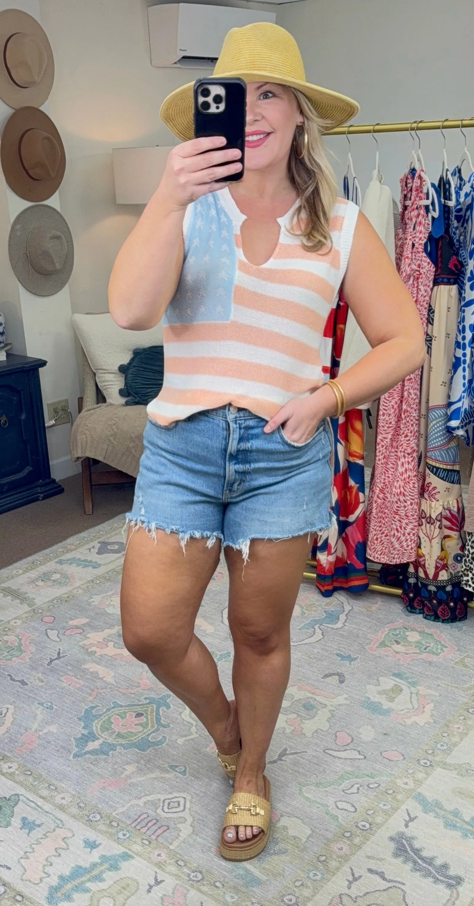 **MORE COLORS** American Beauty Light Knit Top