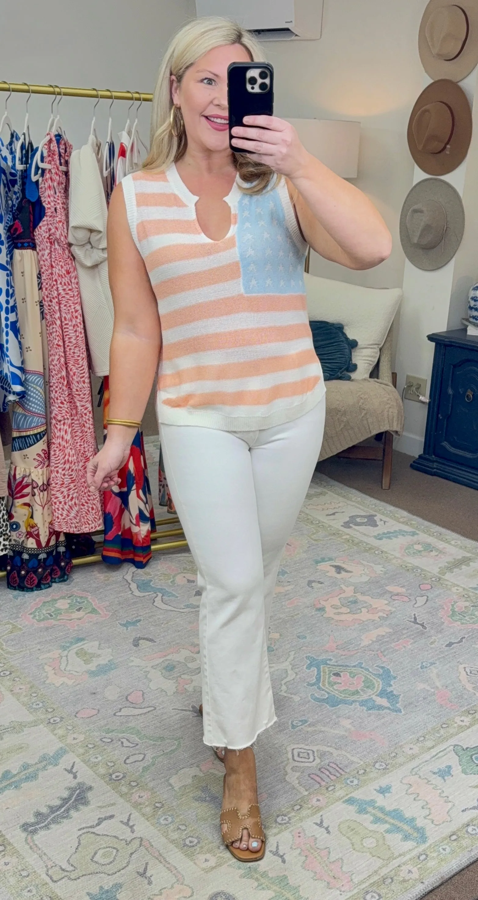 **MORE COLORS** American Beauty Light Knit Top