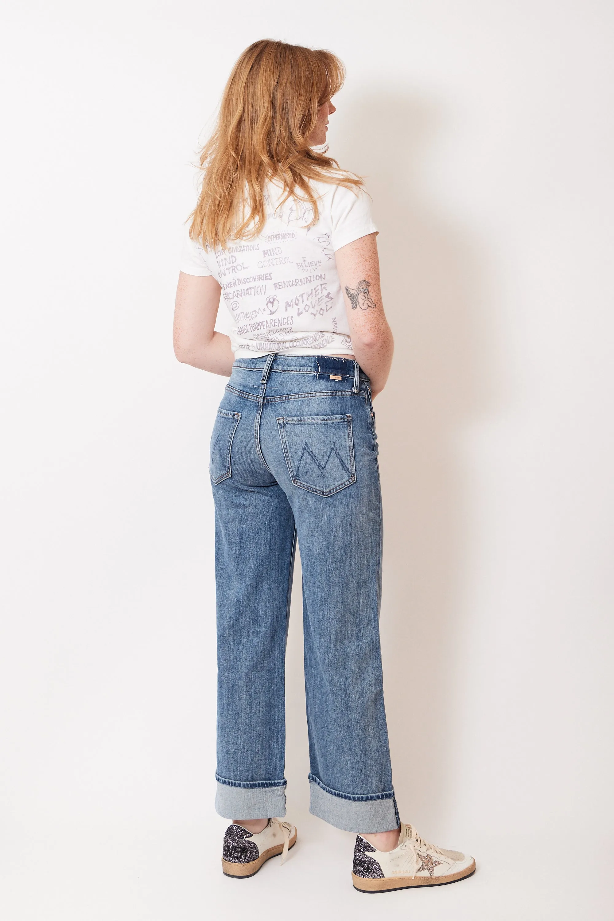 Mother Denim The Dodger Flood Cuff