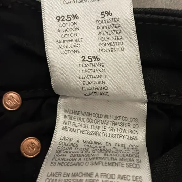 MOTHER High Waisted Looker Not Guilty One-Liner Skinny Jeans size 25
