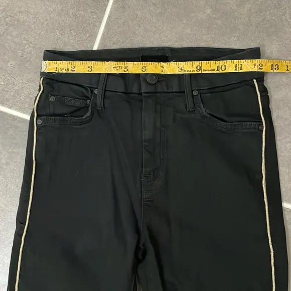 MOTHER High Waisted Looker Not Guilty One-Liner Skinny Jeans size 25