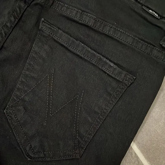 MOTHER High Waisted Looker Not Guilty One-Liner Skinny Jeans size 25