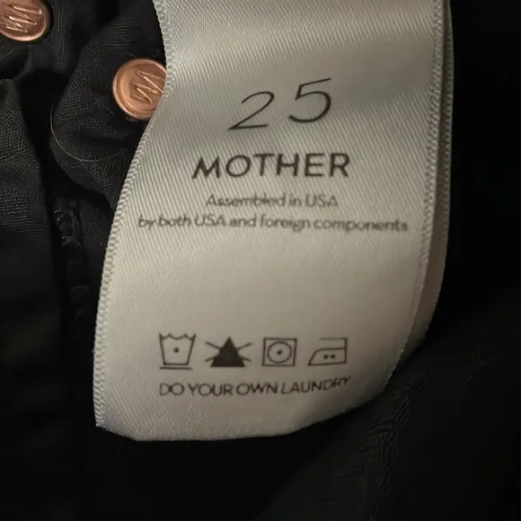 MOTHER High Waisted Looker Not Guilty One-Liner Skinny Jeans size 25