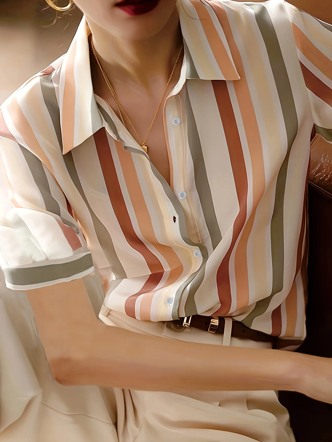 Multi Coloured Stripes Shirt