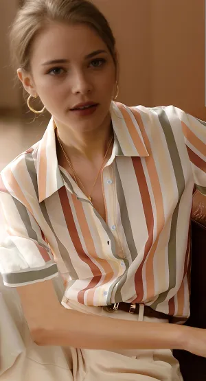 Multi Coloured Stripes Shirt