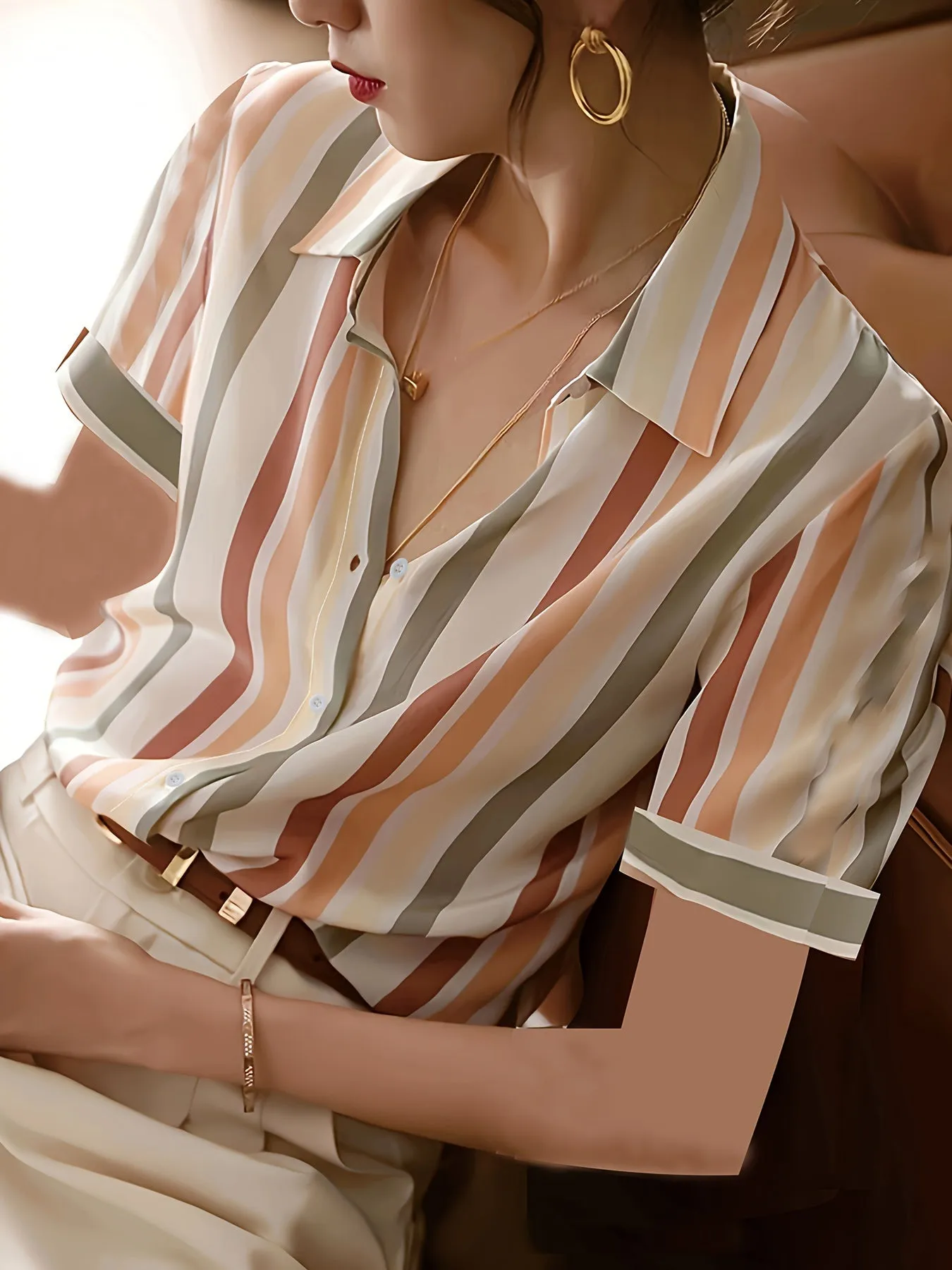 Multi Coloured Stripes Shirt