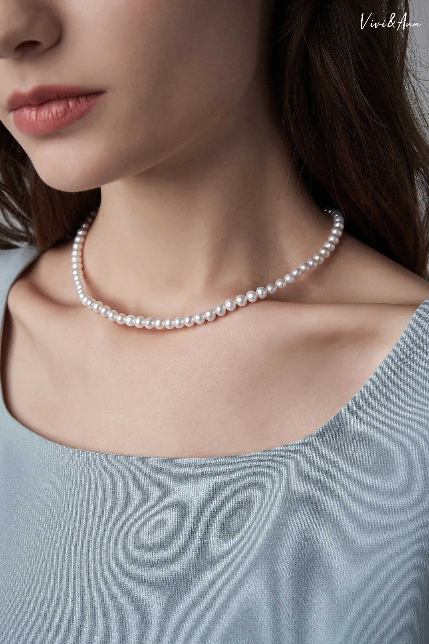 Multi-way Versatile Freshwater Pearl Choker with 18K Clasp Necklace