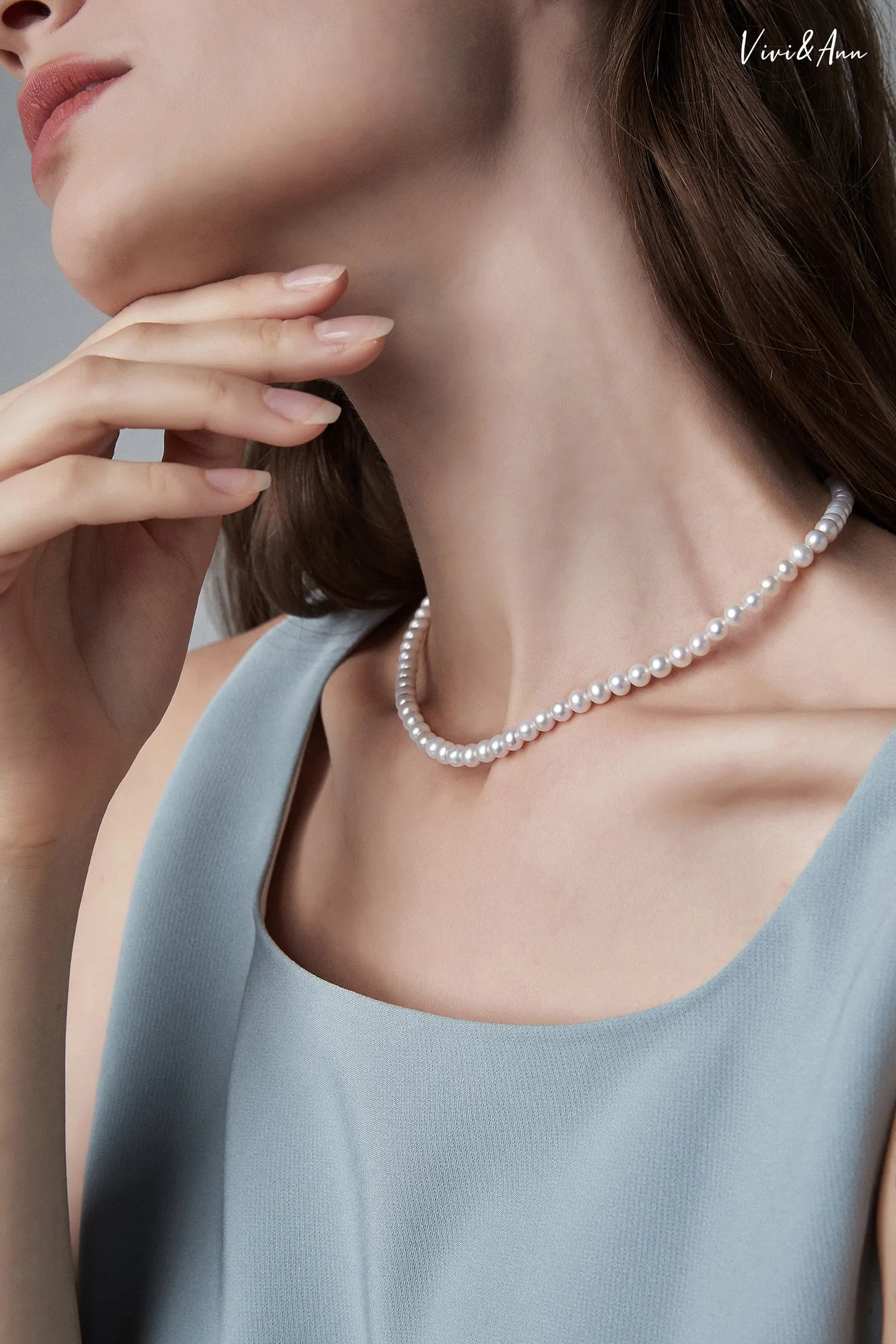 Multi-way Versatile Freshwater Pearl Choker with 18K Clasp Necklace