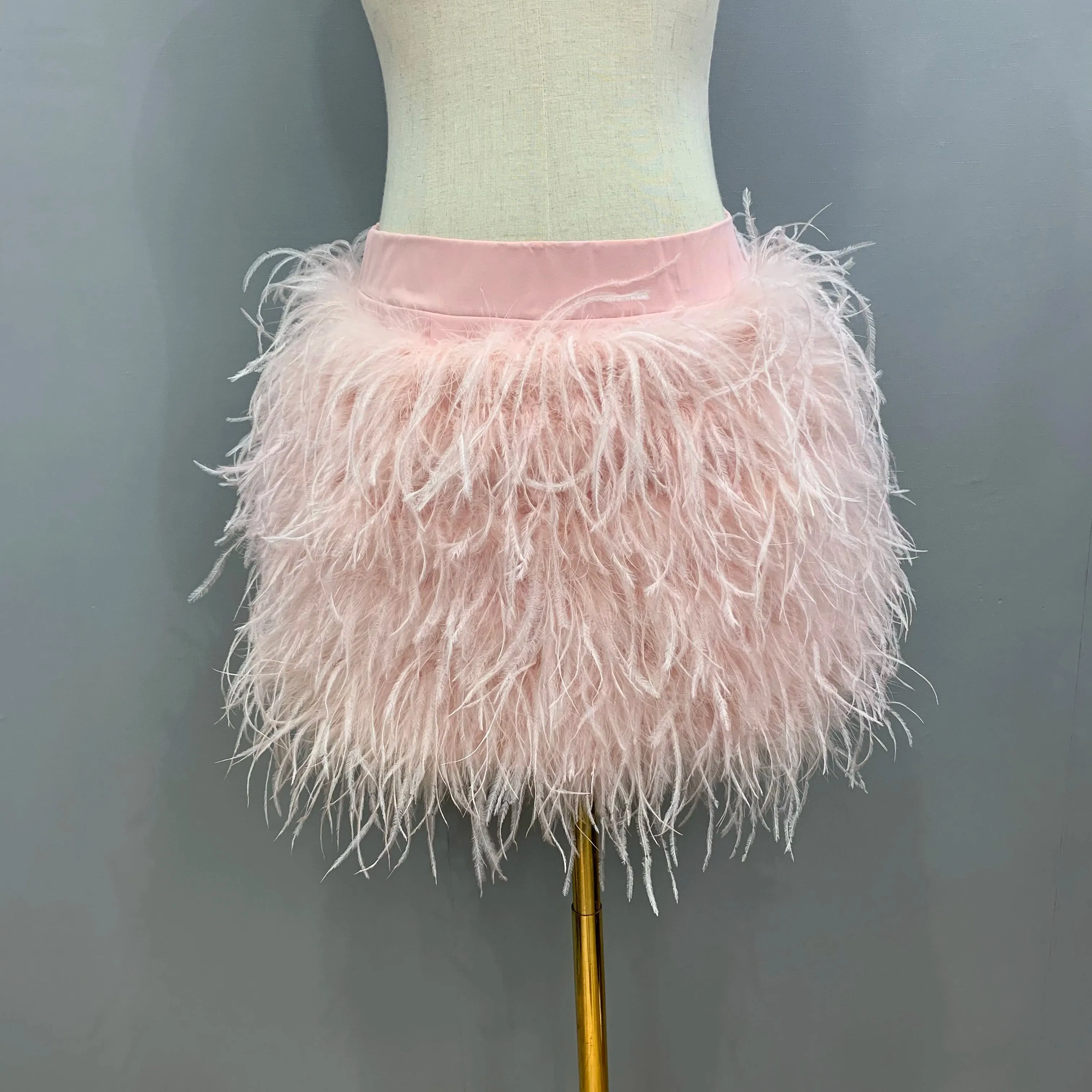 Mya - Ostrich Feather Skirt