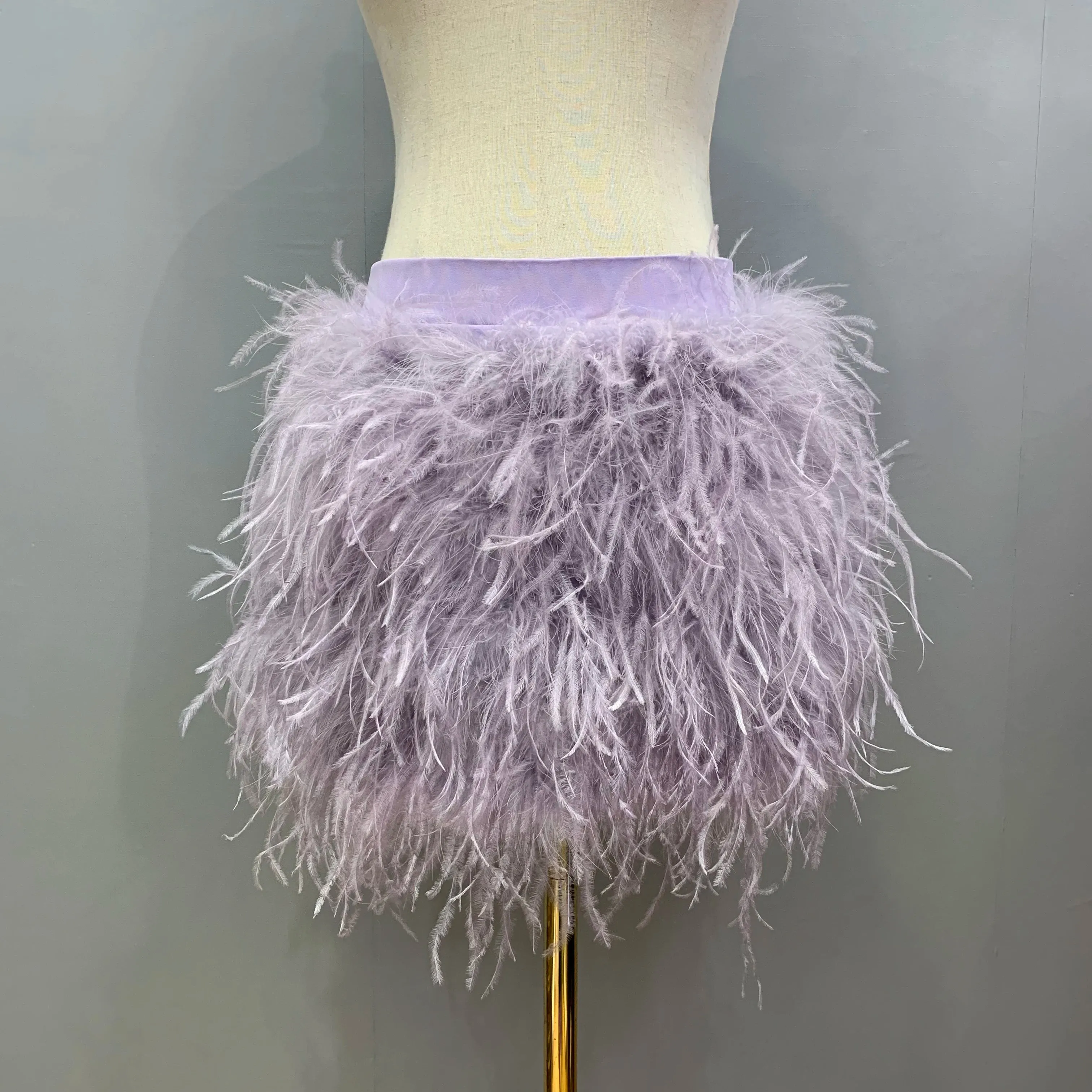 Mya - Ostrich Feather Skirt